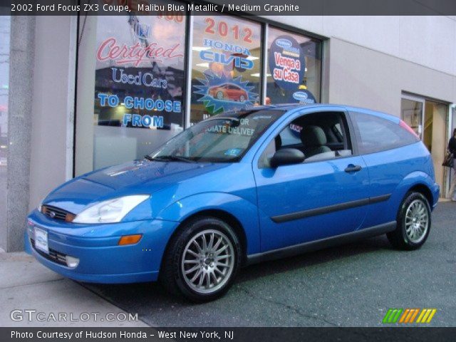2002 Ford Focus ZX3 Coupe in Malibu Blue Metallic