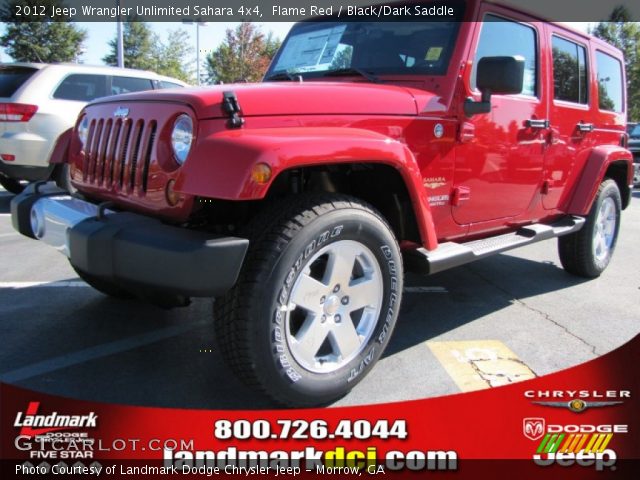 2012 Jeep Wrangler Unlimited Sahara 4x4 in Flame Red