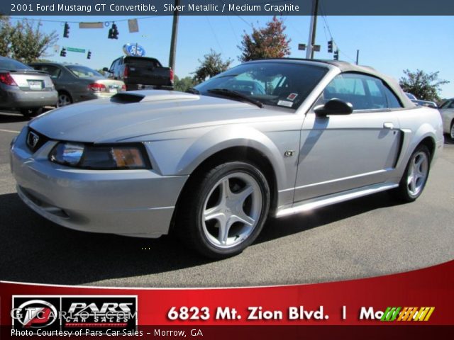 2001 Ford Mustang GT Convertible in Silver Metallic