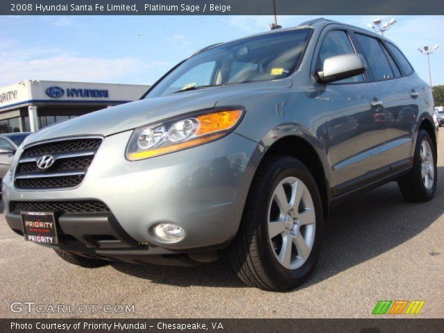2008 Hyundai Santa Fe Limited in Platinum Sage
