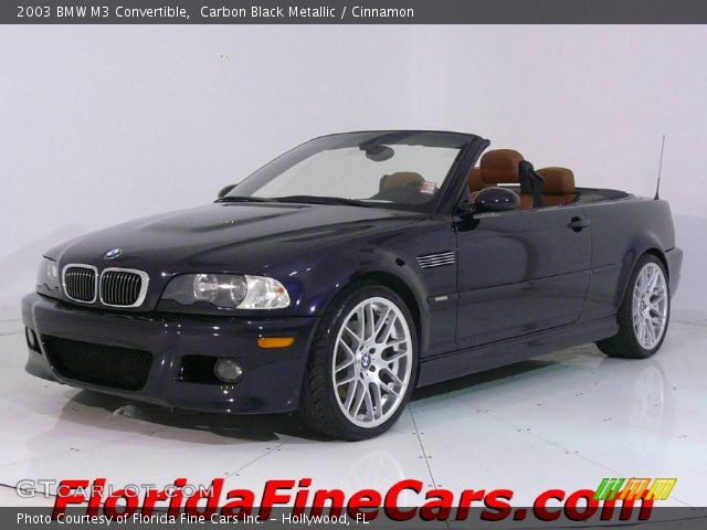 2003 BMW M3 Convertible in Carbon Black Metallic