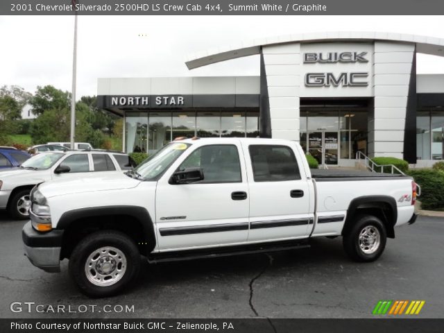 2001 Chevrolet Silverado 2500HD LS Crew Cab 4x4 in Summit White