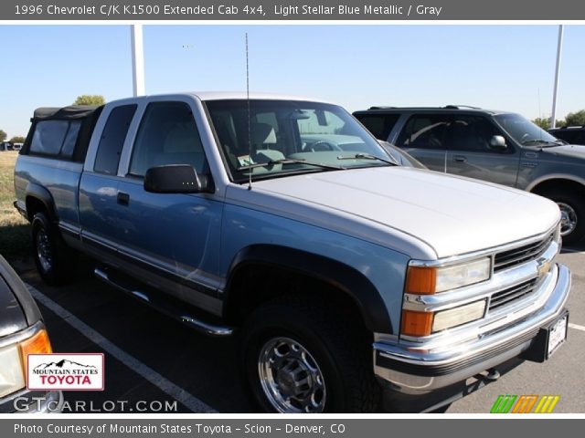 1996 Chevrolet C/K K1500 Extended Cab 4x4 in Light Stellar Blue Metallic