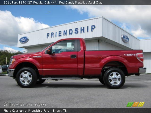 2011 Ford F150 XLT Regular Cab 4x4 in Red Candy Metallic