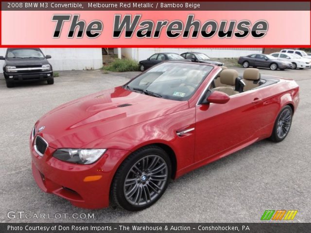 2008 BMW M3 Convertible in Melbourne Red Metallic