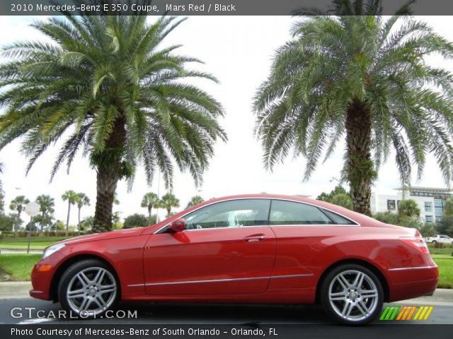 2010 Mercedes-Benz E 350 Coupe in Mars Red