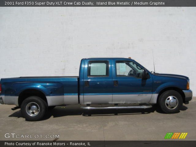 2001 Ford F350 Super Duty XLT Crew Cab Dually in Island Blue Metallic