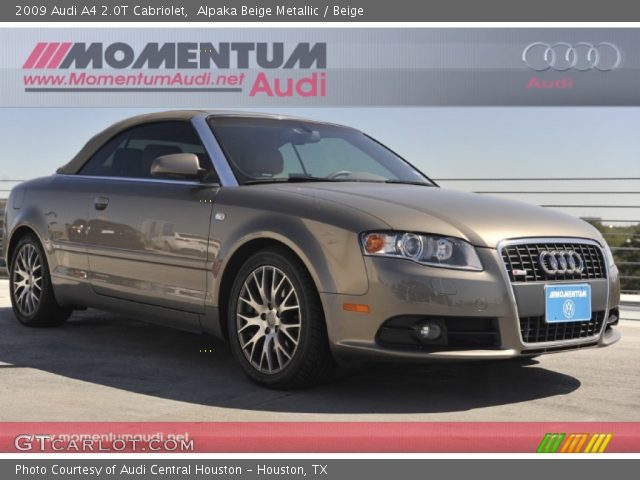 2009 Audi A4 2.0T Cabriolet in Alpaka Beige Metallic