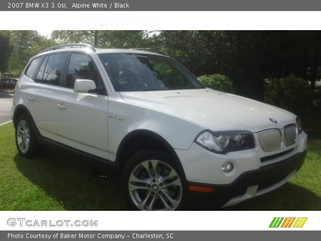 2007 BMW X3 3.0si in Alpine White