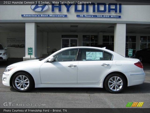 2012 Hyundai Genesis 3.8 Sedan in White Satin Pearl