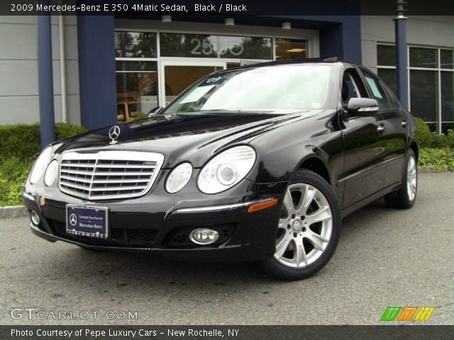 2009 Mercedes-Benz E 350 4Matic Sedan in Black