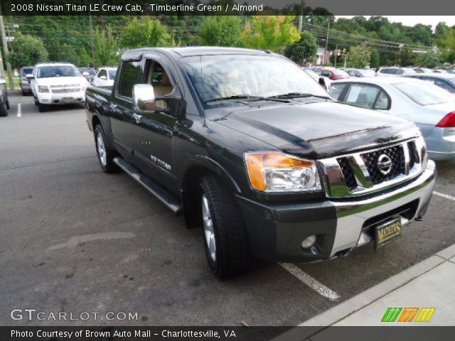 2008 Nissan Titan LE Crew Cab in Timberline Green