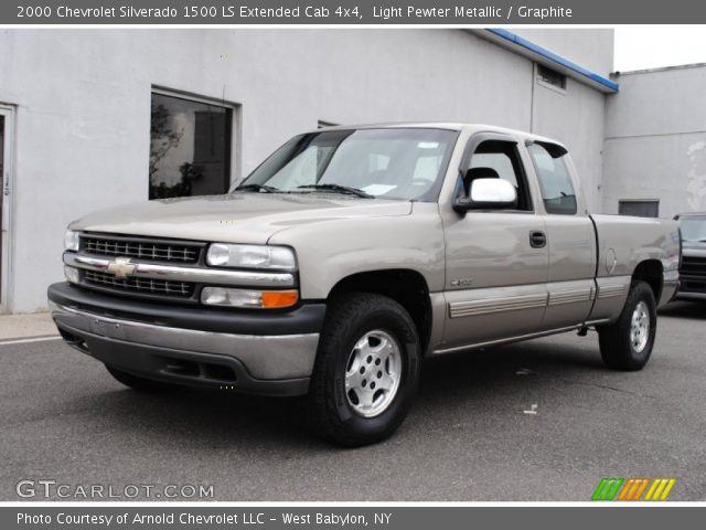 2000 Chevrolet Silverado 1500 LS Extended Cab 4x4 in Light Pewter Metallic