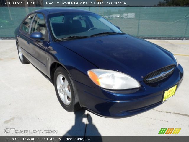 2000 Ford Taurus SES in Medium Royal Blue Metallic