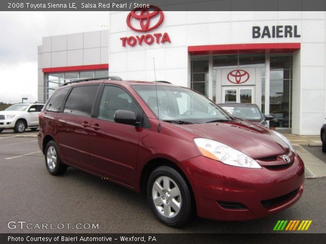 2008 Toyota Sienna LE in Salsa Red Pearl