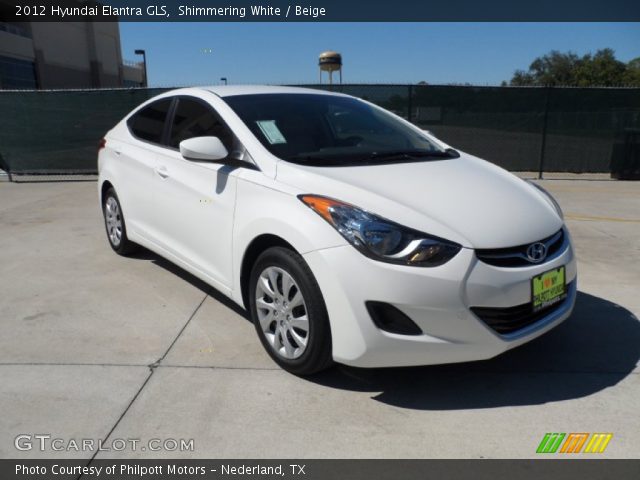 2012 Hyundai Elantra GLS in Shimmering White