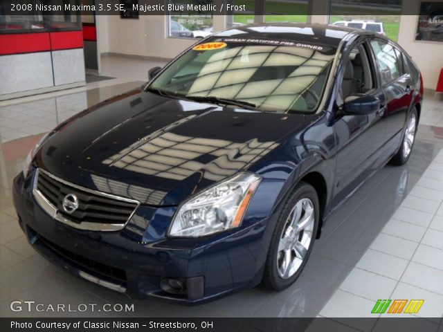 2008 Nissan Maxima 3.5 SE in Majestic Blue Metallic