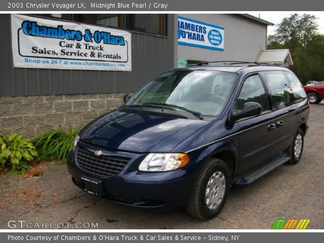 2003 Chrysler Voyager LX in Midnight Blue Pearl