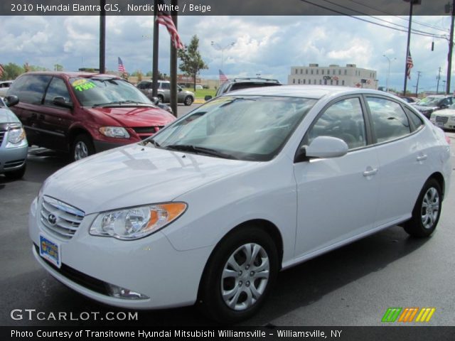 2010 Hyundai Elantra GLS in Nordic White