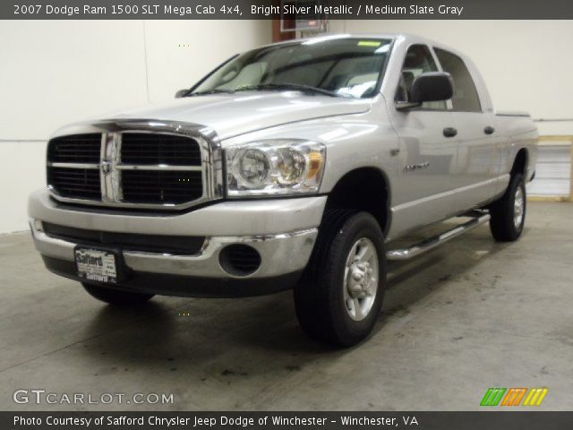 2007 Dodge Ram 1500 SLT Mega Cab 4x4 in Bright Silver Metallic