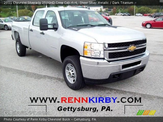 2011 Chevrolet Silverado 2500HD Crew Cab 4x4 in Sheer Silver Metallic