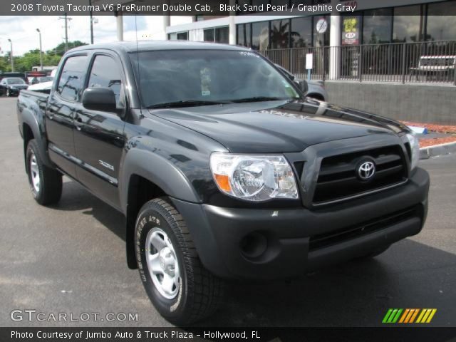 2008 Toyota Tacoma V6 PreRunner Double Cab in Black Sand Pearl