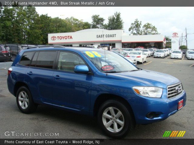 2008 Toyota Highlander 4WD in Blue Streak Metallic