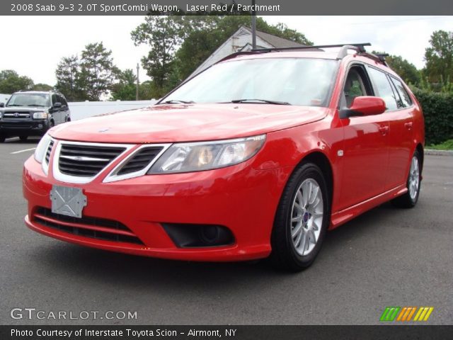 2008 Saab 9-3 2.0T SportCombi Wagon in Laser Red