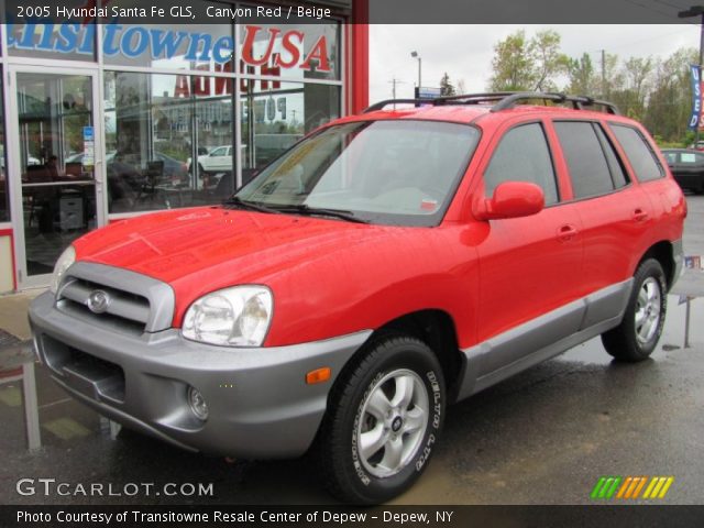 2005 Hyundai Santa Fe GLS in Canyon Red