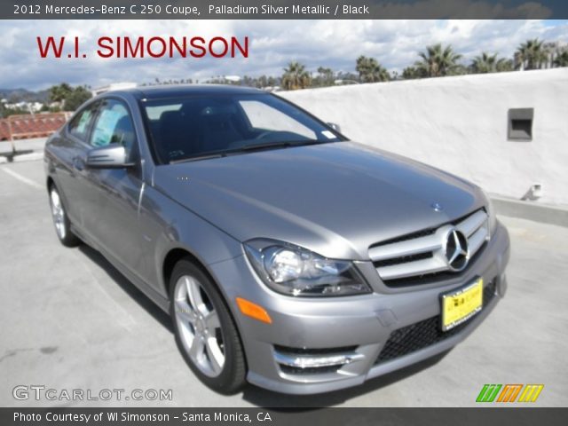2012 Mercedes-Benz C 250 Coupe in Palladium Silver Metallic