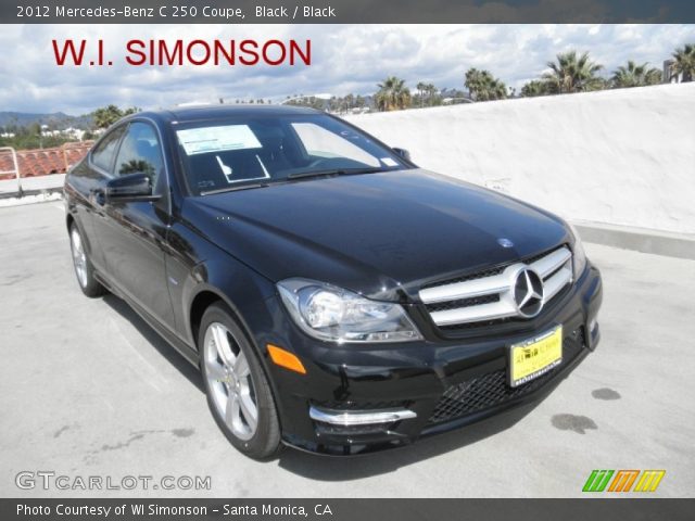 2012 Mercedes-Benz C 250 Coupe in Black