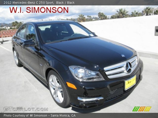 2012 Mercedes-Benz C 250 Sport in Black