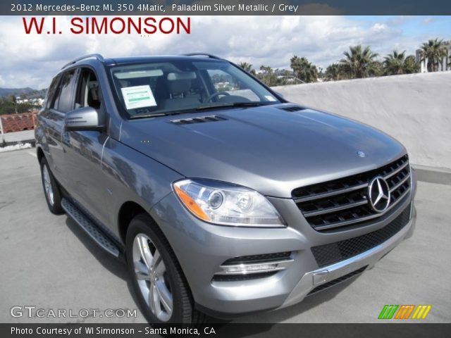 2012 Mercedes-Benz ML 350 4Matic in Palladium Silver Metallic