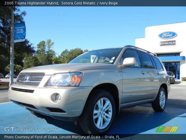 2006 Toyota Highlander Hybrid in Sonora Gold Metallic