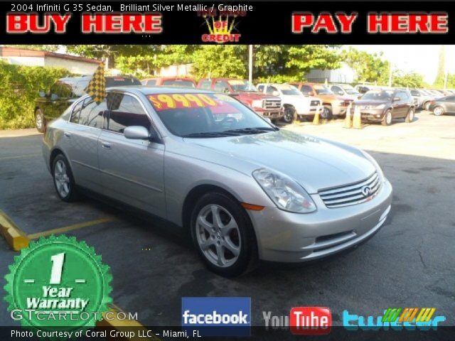2004 Infiniti G 35 Sedan in Brilliant Silver Metallic