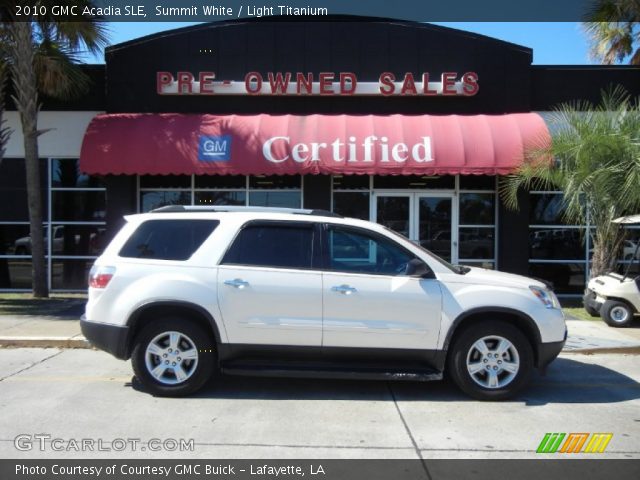 2010 GMC Acadia SLE in Summit White