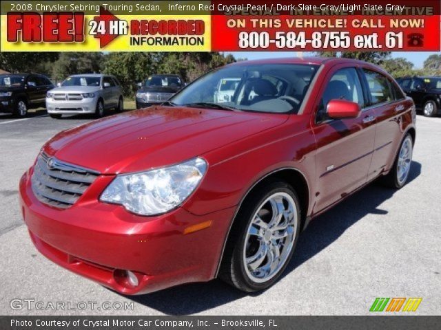 2008 Chrysler Sebring Touring Sedan in Inferno Red Crystal Pearl