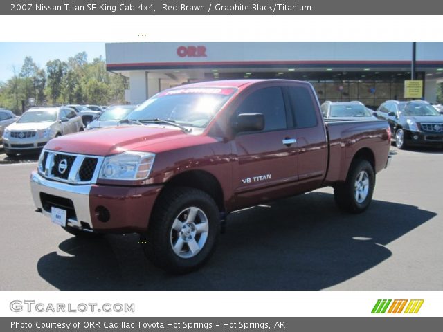 2007 Nissan Titan SE King Cab 4x4 in Red Brawn
