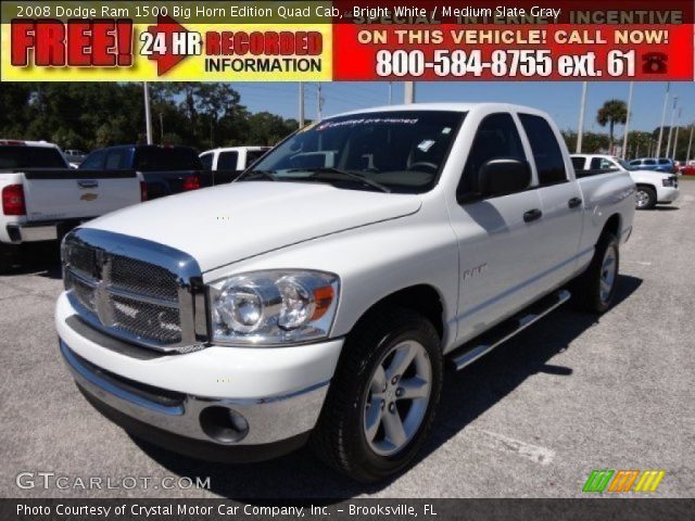 2008 Dodge Ram 1500 Big Horn Edition Quad Cab in Bright White