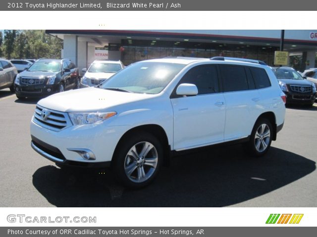 2012 Toyota Highlander Limited in Blizzard White Pearl