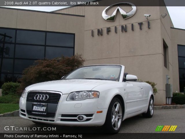 2008 Audi A4 2.0T quattro Cabriolet in Ibis White