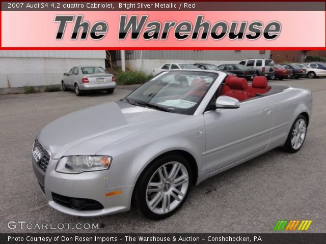 2007 Audi S4 4.2 quattro Cabriolet in Bright Silver Metallic
