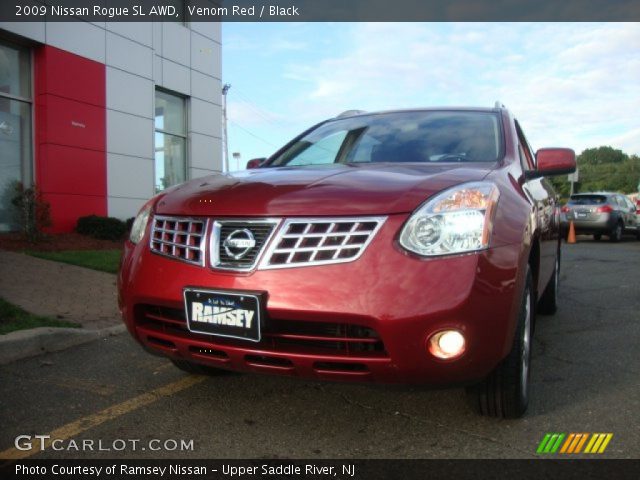 2009 Nissan Rogue SL AWD in Venom Red