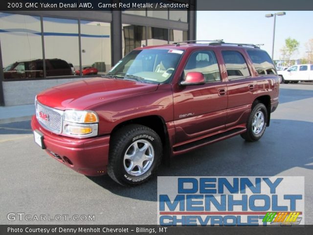 2003 GMC Yukon Denali AWD in Garnet Red Metallic