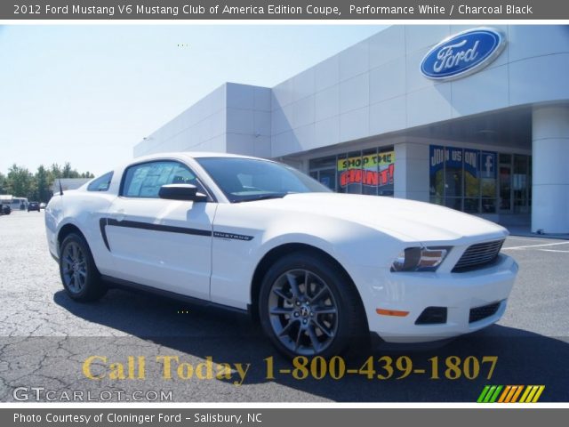 2012 Ford Mustang V6 Mustang Club of America Edition Coupe in Performance White