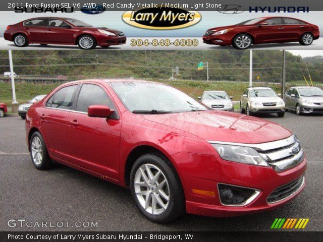 2011 Ford Fusion SEL V6 AWD in Red Candy Metallic