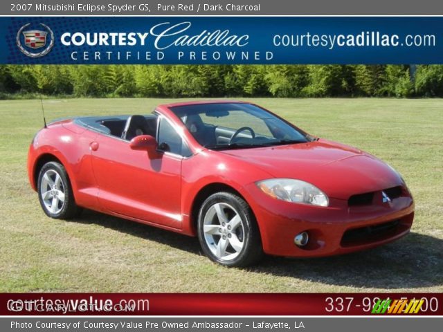 2007 Mitsubishi Eclipse Spyder GS in Pure Red