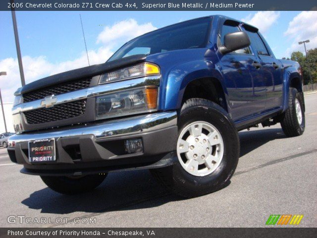 2006 Chevrolet Colorado Z71 Crew Cab 4x4 in Superior Blue Metallic