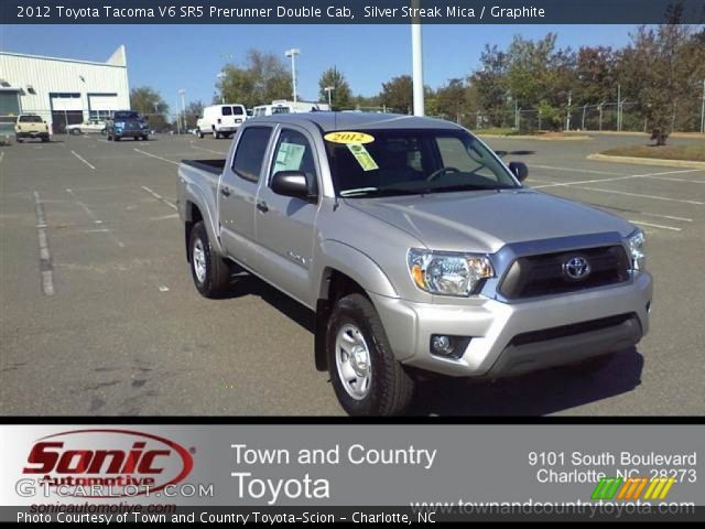 2012 Toyota Tacoma V6 SR5 Prerunner Double Cab in Silver Streak Mica