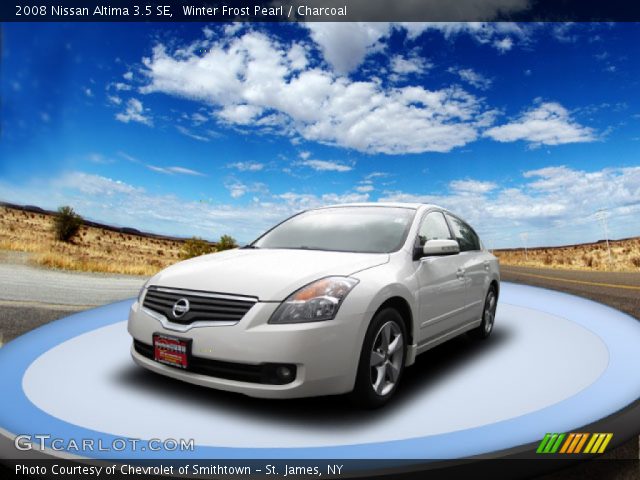 2008 Nissan Altima 3.5 SE in Winter Frost Pearl